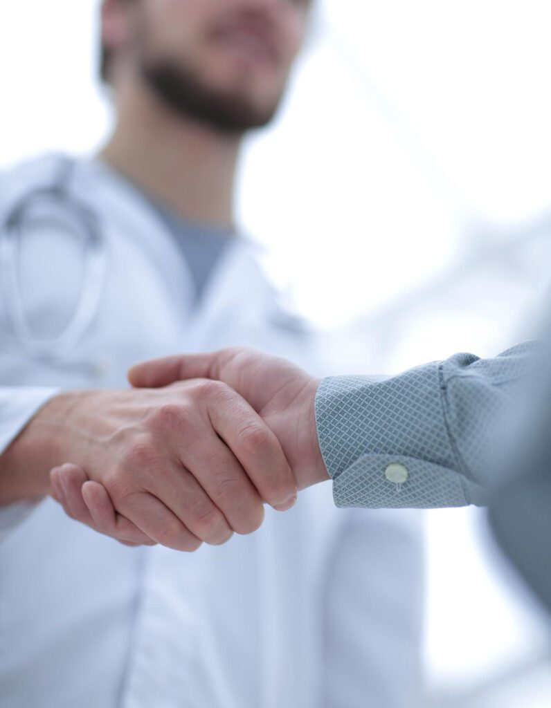 Professional men doing handshake